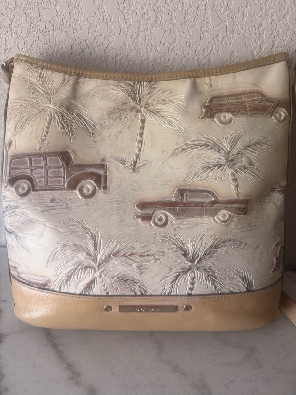 Brahmin Copa Leather Shoulder Bag-GUC!! - Picture 4 of 14